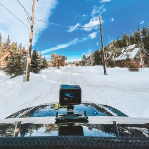 Magnetic gopro mount 12 SNAP Mount on the snow mountain 2