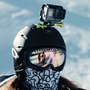 Magnetic gopro mount 5 SNAP Mount on the snow mountain 3